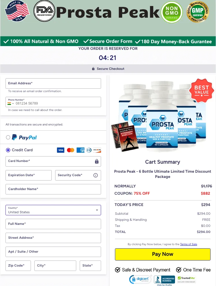 Prosta Peak-Secure-Checkout